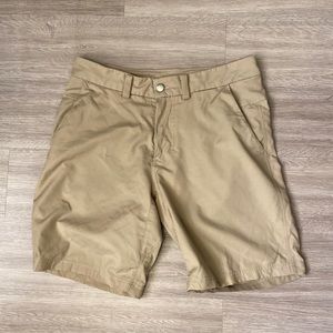 Beige Lululemon Commission Shorts